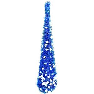 5 ft. Pop Up Christmas Tinsel Tree Collapsible wit